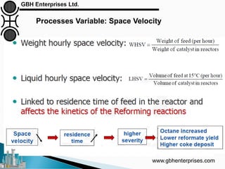 Processes Variable: Space Velocity
www.gbhenterprises.com
 