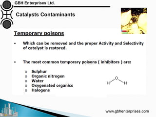 Catalysts Contaminants
www.gbhenterprises.com
 