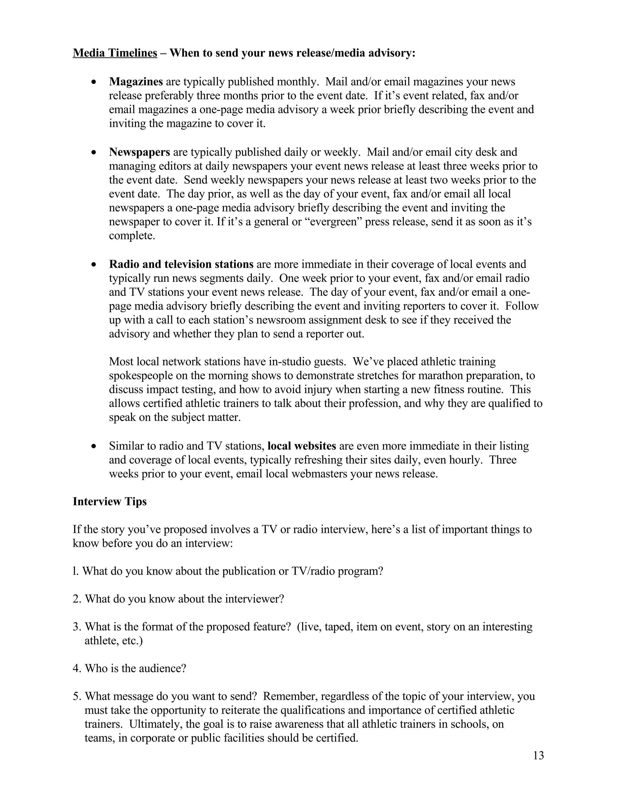 Cata Media Training Handbook