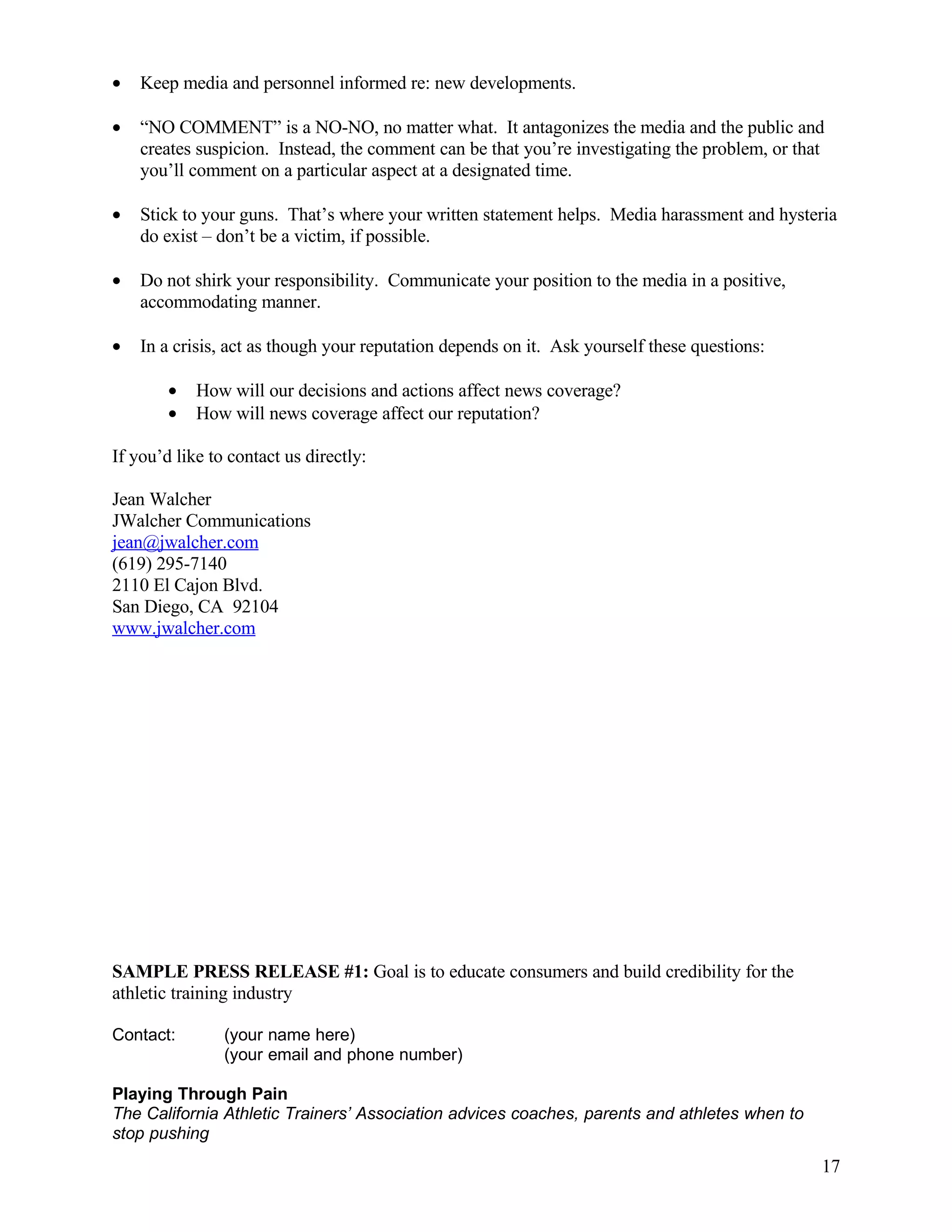 Cata Media Training Handbook