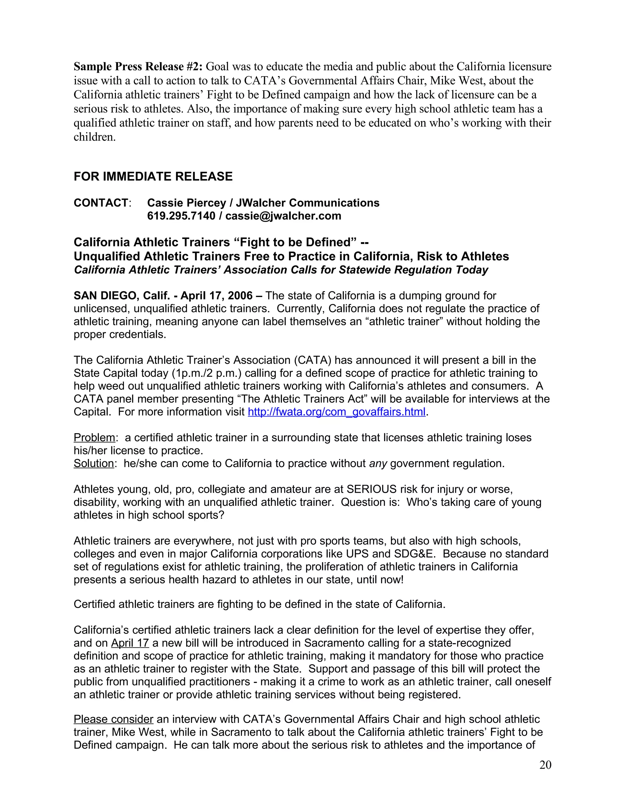 Cata Media Training Handbook