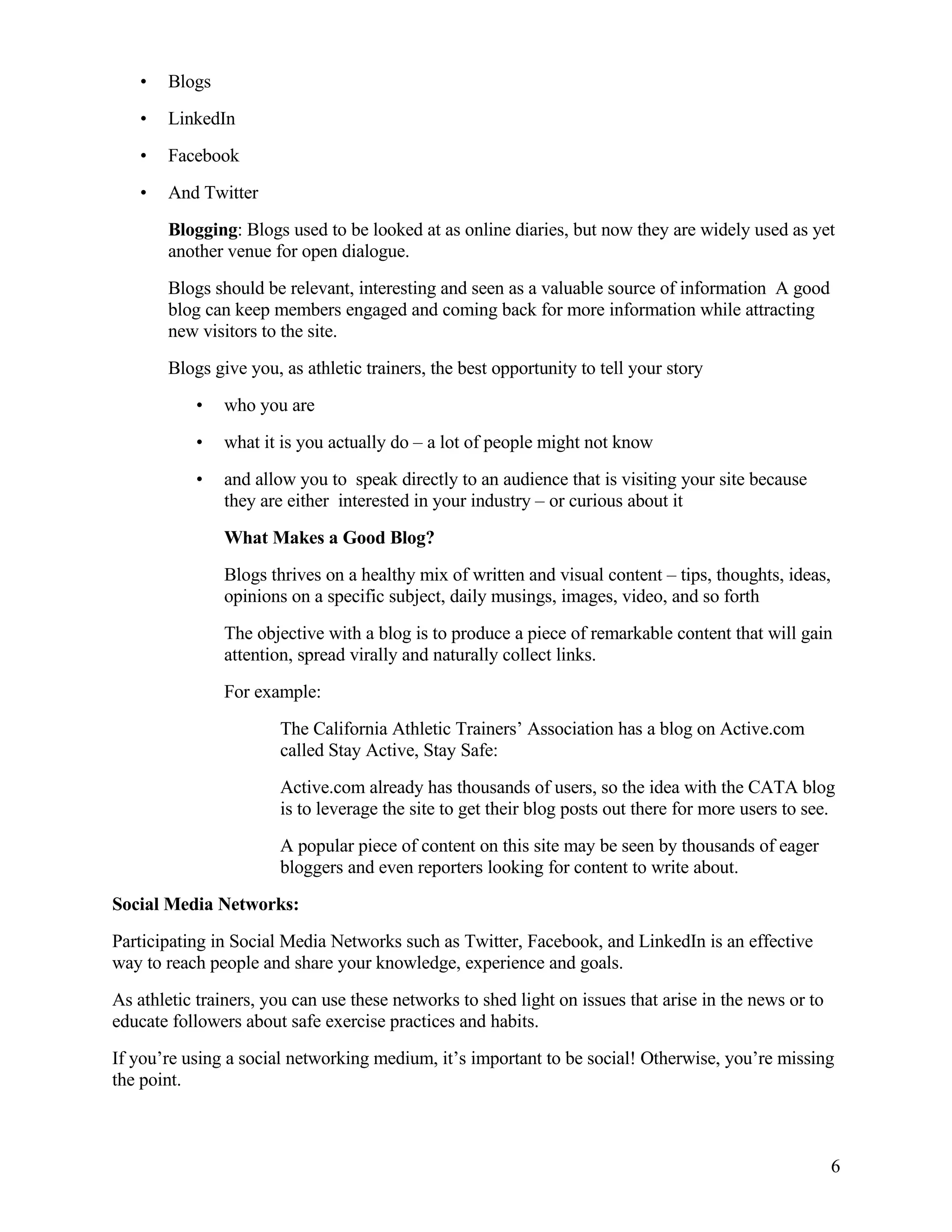 Cata Media Training Handbook