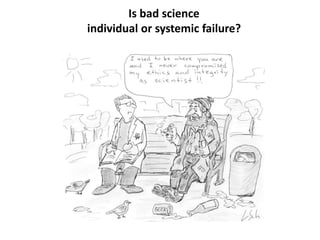 Is bad science
individual or systemic failure?
 