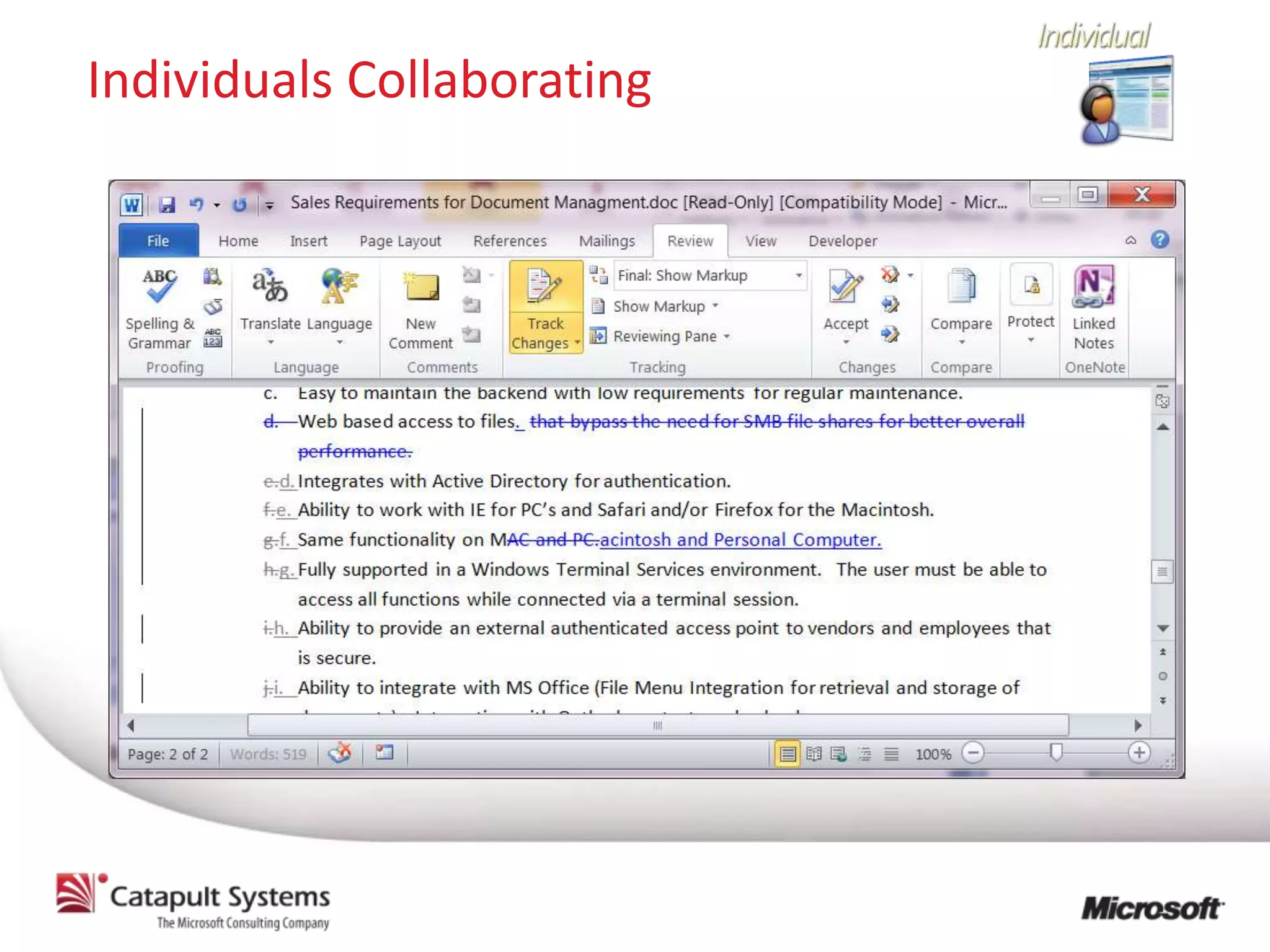 Individuals Collaborating
 
