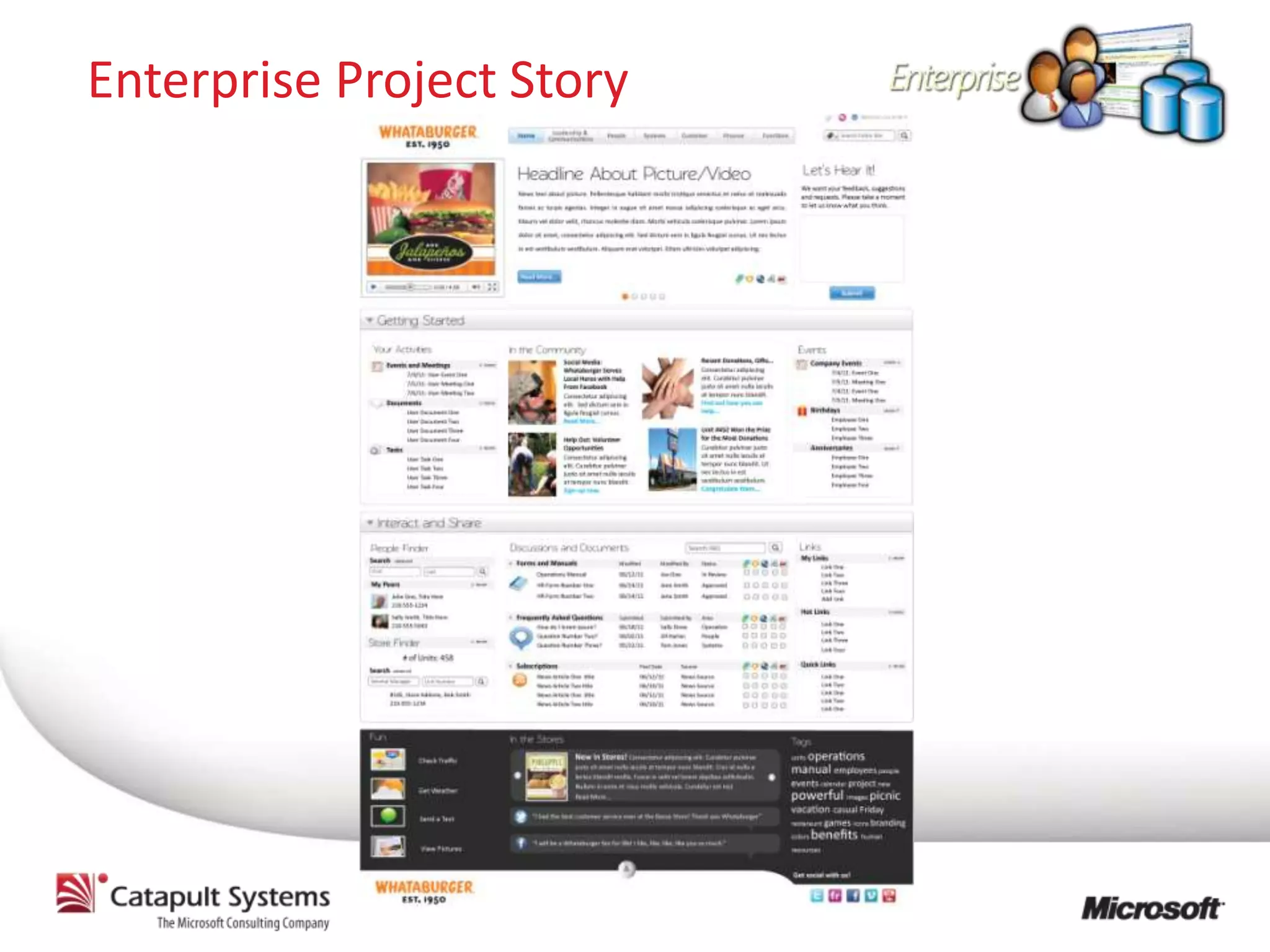 Enterprise Project Story
 