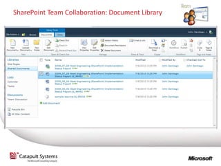 SharePoint Team Collaboration: Document Library
 