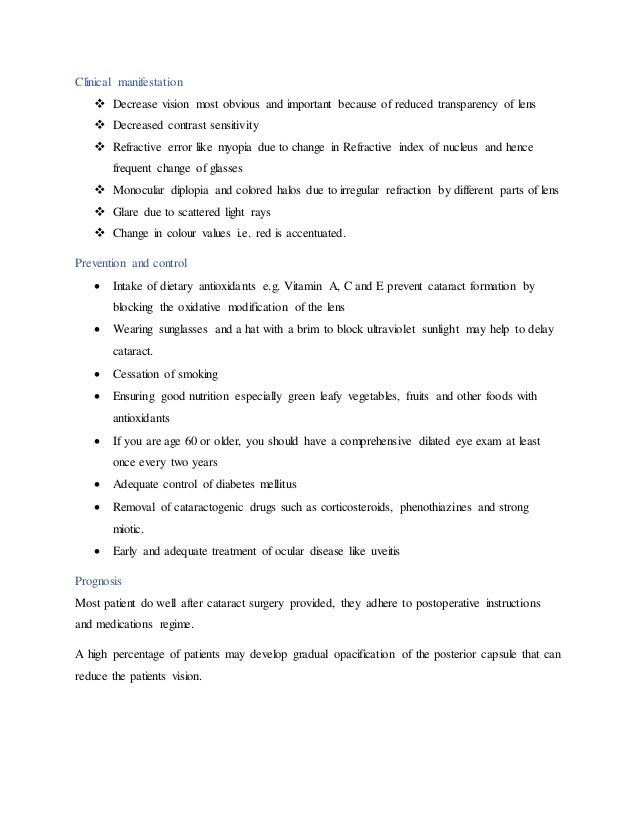 Congenital cataract case presentation picture