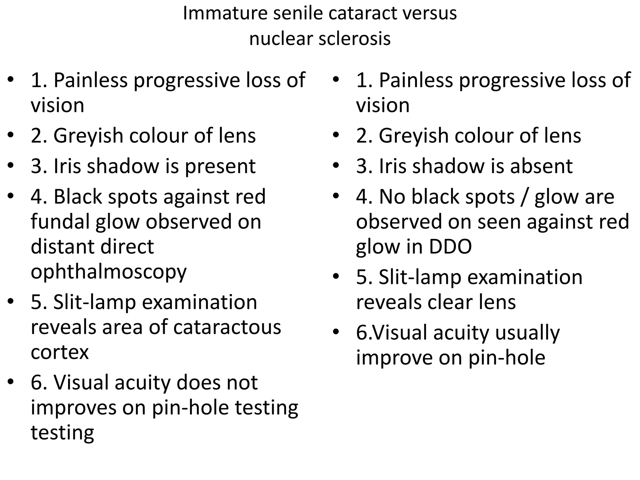 immature senile cataract iris shadow Images High... Cataract basic for O.A Students | PPTX