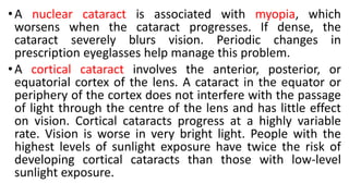 Cataract and its management | PPTX