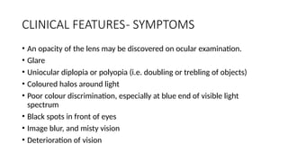 CATARACT types classification how it forms | PPTX