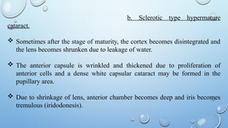 Cataract and its classification/types .pptx