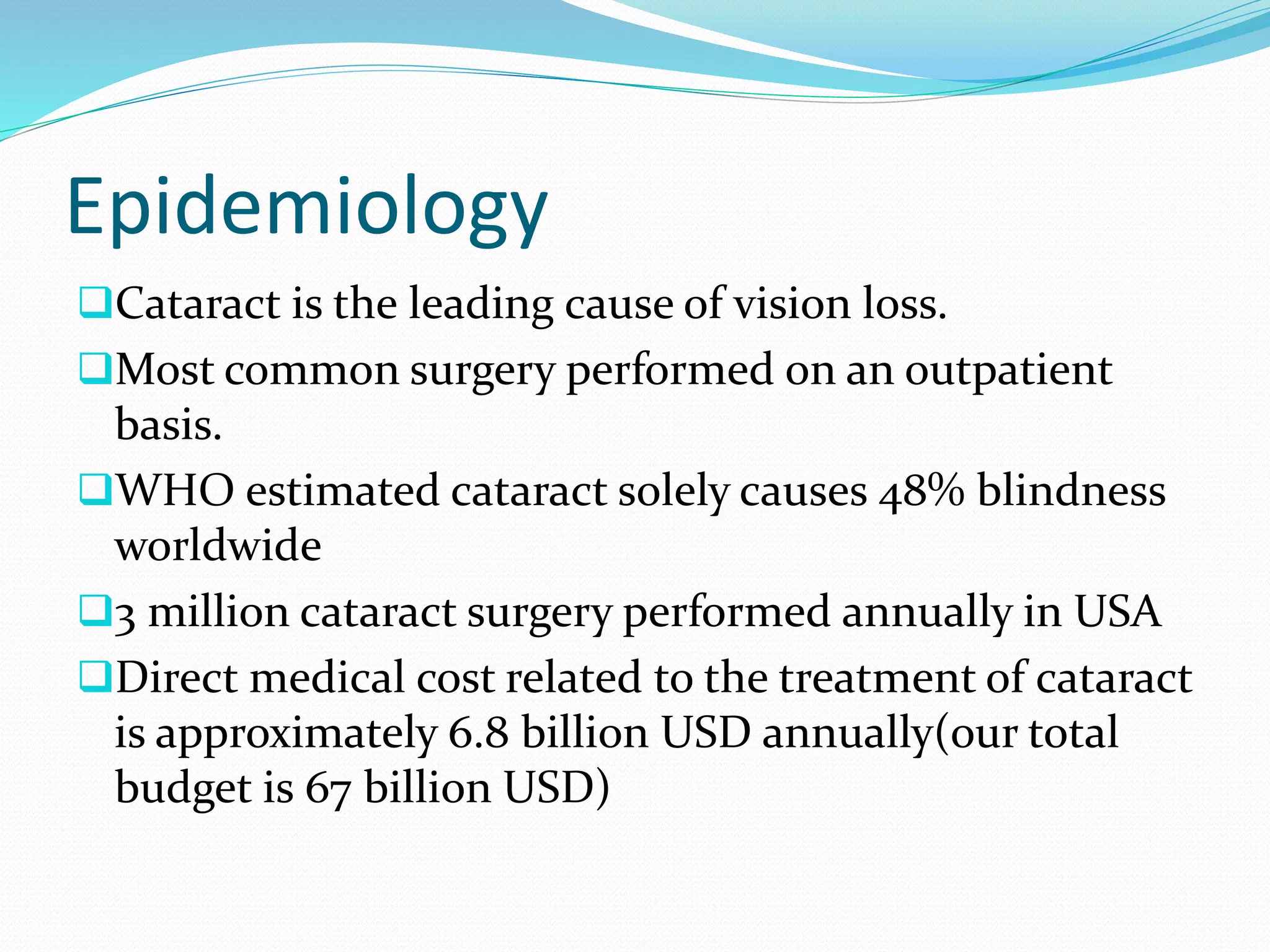 Cataract evaluation ppt PPT