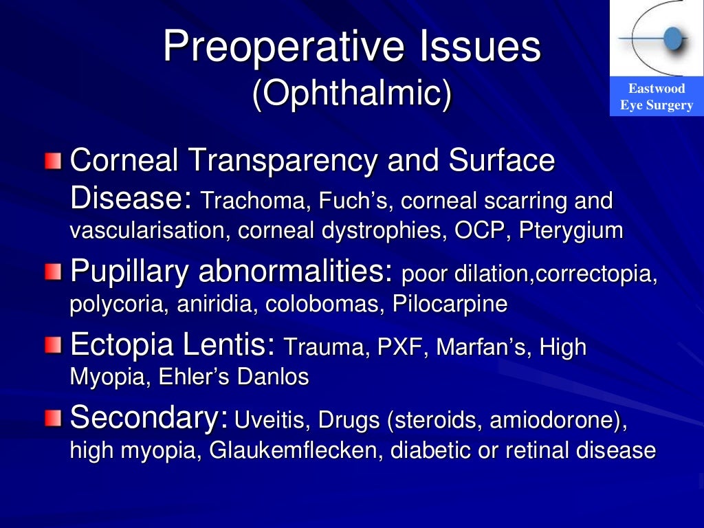 Cataract Surgery Complications for General Practitioners