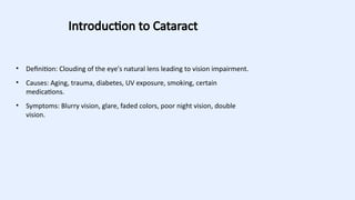 cataract treatment for undergraduate students | PPTX