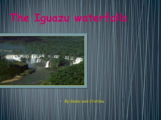 The Iguazu waterfalls




        • By Gema and Cristina
 