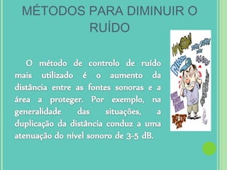 MÉTODOS PARA DIMINUIR O RUÍDO 