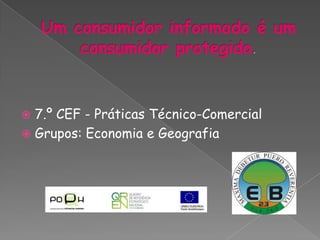 Direito à  participação por via representativa.Direito à qualidade de Bens e ServiçosComprar e se em pouco tempo se estragar … vai reclamar!Os produtos e serviços devem satisfazer as nossas necessidades devem estar em bom estado e em bom funcionamento.