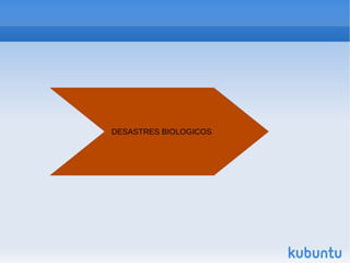 DESASTRES BIOLOGICOS
 