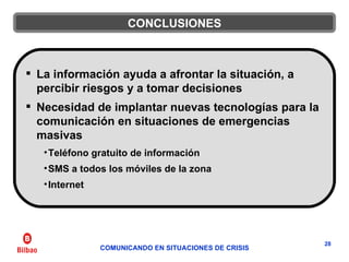 La gestión y comunicación en catástrofes - Telepolitika - Andoni Oleagordia