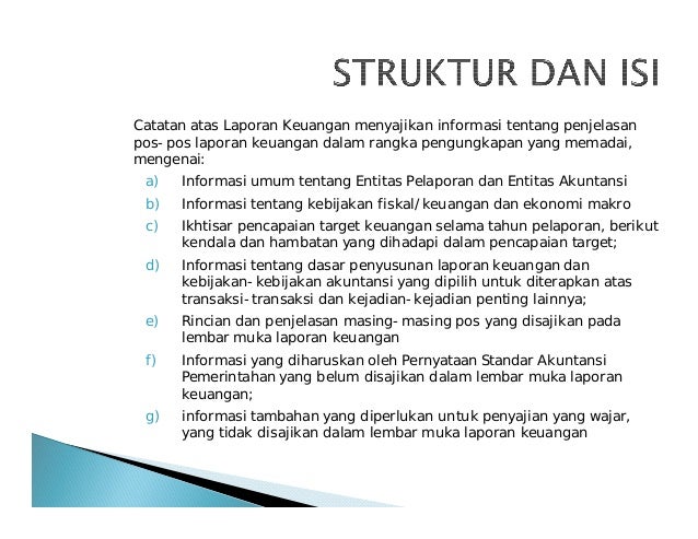 Catatan atas laporan keuangan