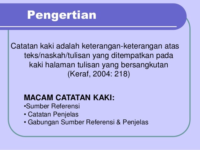 Catatan kaki