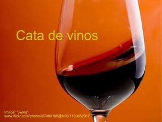 Image: 'Swing' www.flickr.com/photos/67499195@N00/1139662917 Cata de vinos 