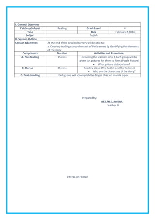 catch-up friday grade four elementary gr | DOCX