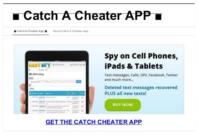 Catch a cheater app download