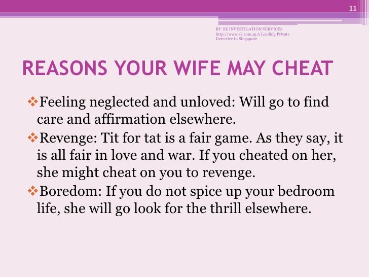 Catch A Cheating Wife By A Private Detective In Singapore