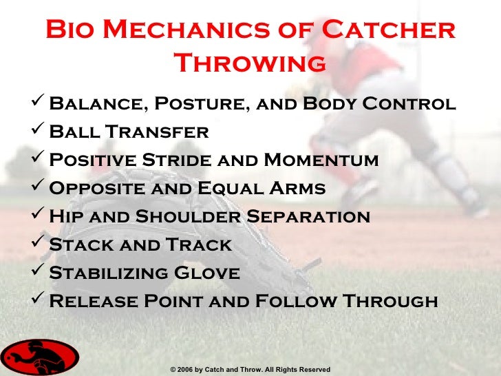 Catchers Throwing Mechanics And Drills