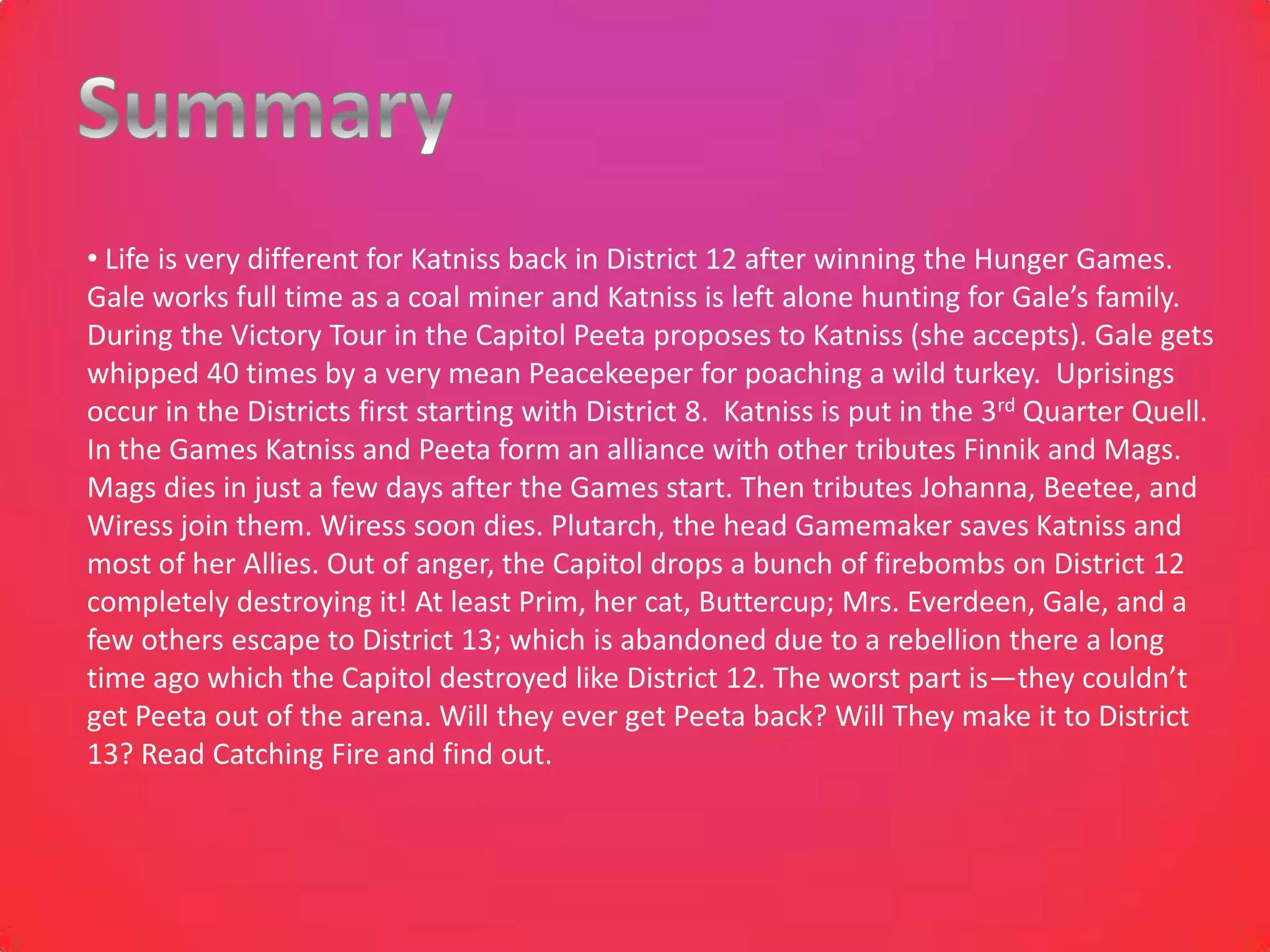 Catching fire | PPTX