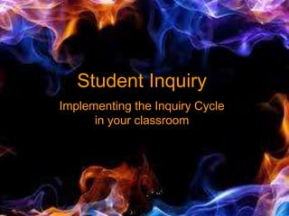 Student Inquiry
Implementing the Inquiry Cycle
in your classroom
 