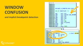 WINDOW
CONFUSION
and implicit breakpoint detection
 