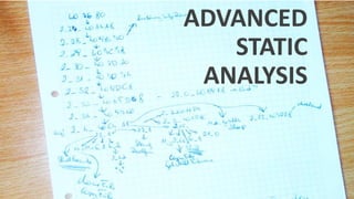 ADVANCED
STATIC
ANALYSIS
 