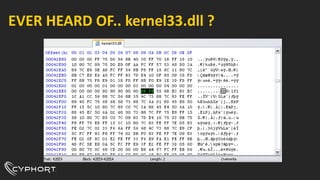 EVER HEARD OF.. kernel33.dll ?
 