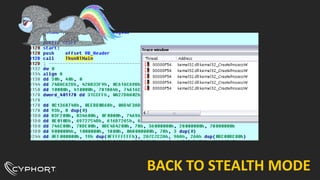 BACK TO STEALTH MODE
 