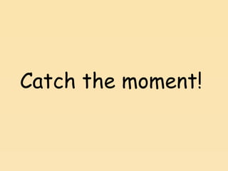 Catch the moment! 