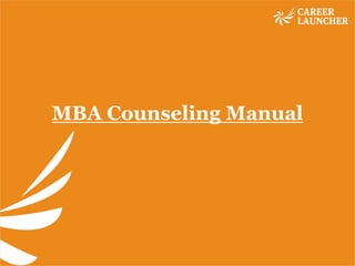 MBA Counseling Manual
 