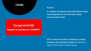 The best AVIATION
Research & Innovation for HUMANITY
3
 
