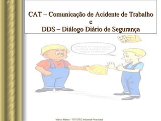 CAT – Comunicação de Acidente de Trabalho e DDS – Diálogo Diário de Segurança 