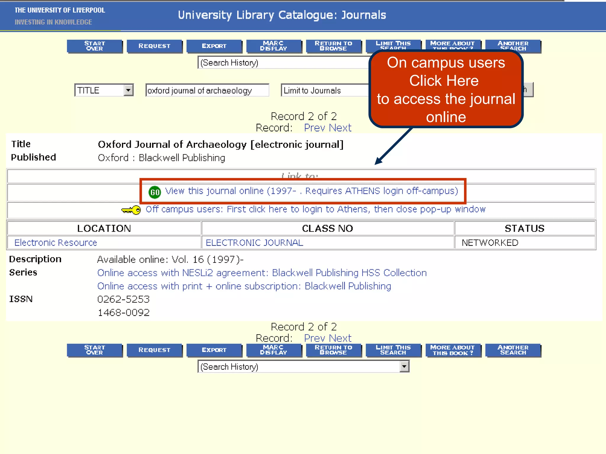 On campus users Click Here  to access the journal online 