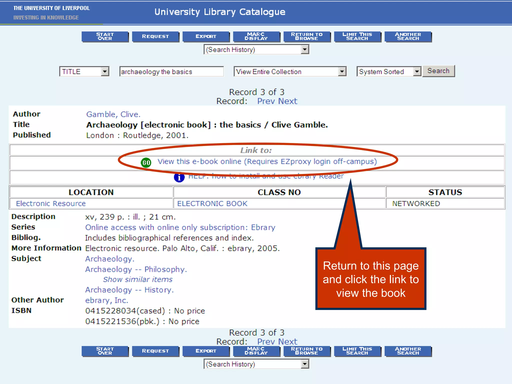 Return to this page and click the link to view the book 