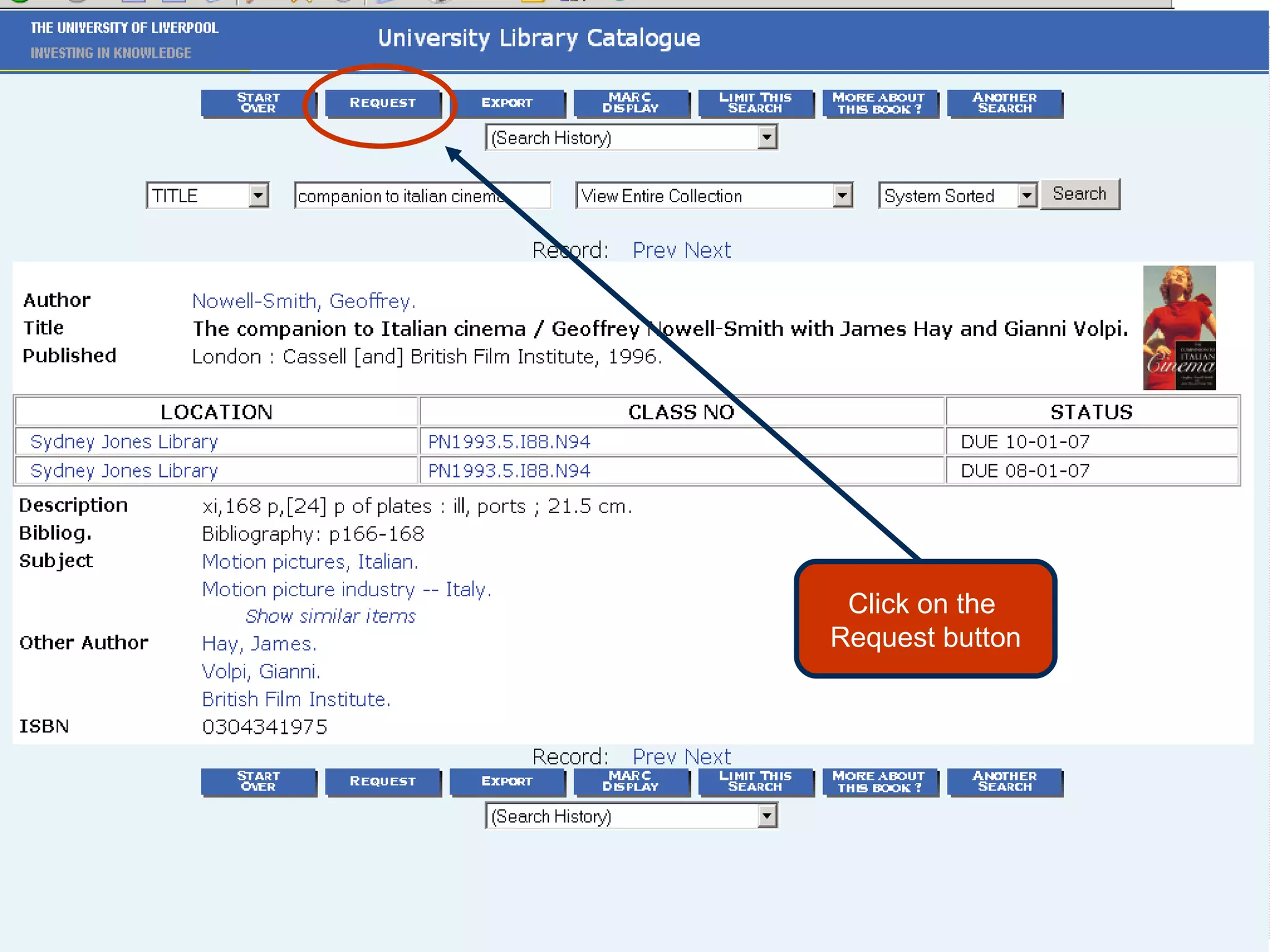 Click on the  Request button 
