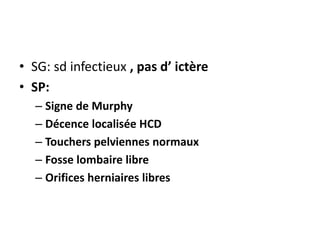 Signe Murphy CONDUITE A TENIR DEVANT UNE CHOLECYSTITE AIGUE | PPTX
