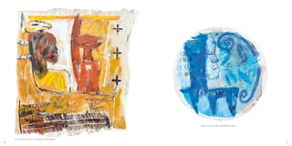 En remontant la trace, 94 x 88cm, écorce fibreuse
Bleue était la vie, 30cm de diamètre, papier
2322
 