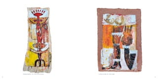 54
Message équilibré, 120 x 52cm, écorce fibreuse La danse fut belle, 80 x 56cm, papier
 