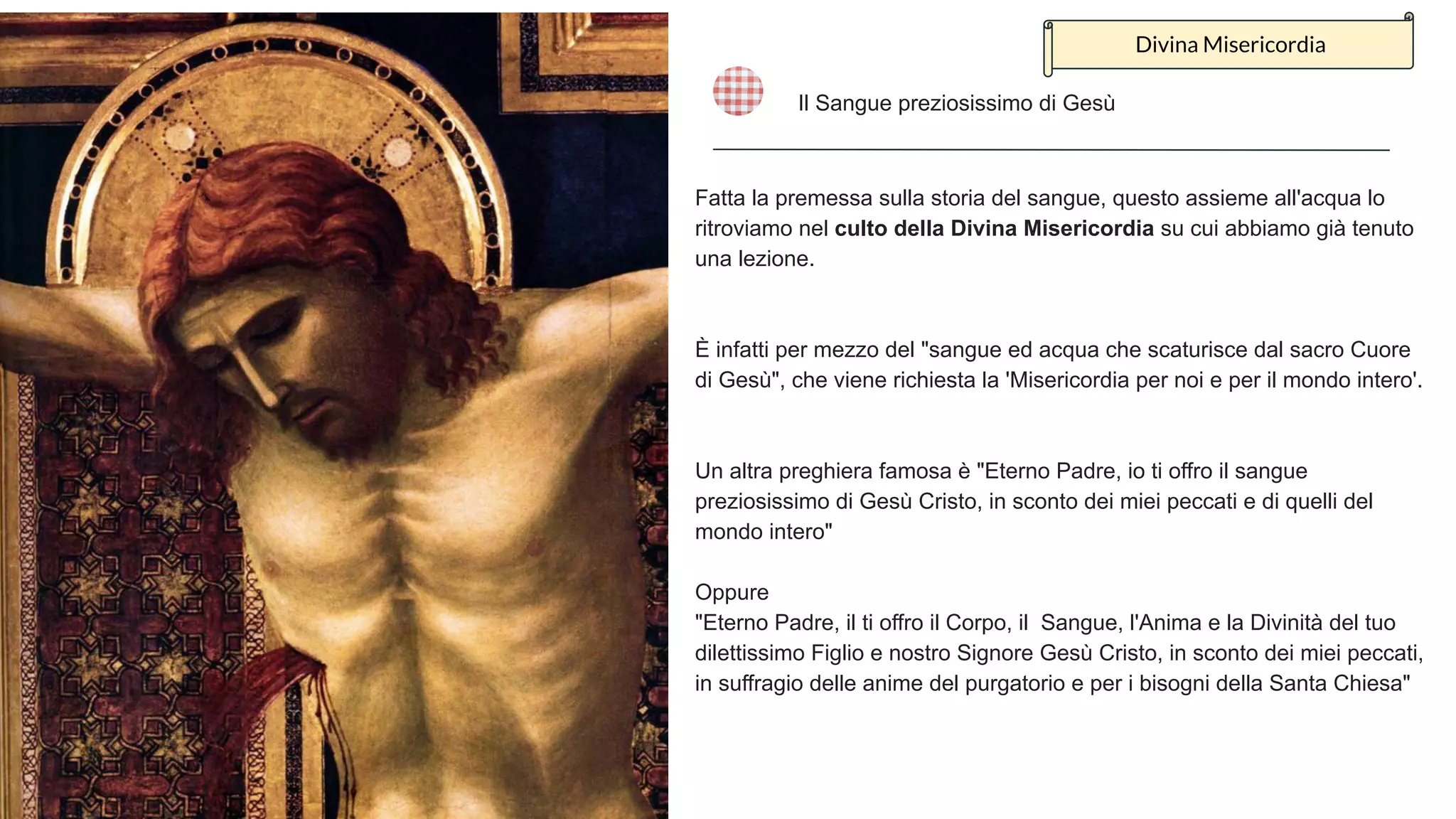 Litanie Del Preziosissimo Sangue Di Gesù Catechesi Giovanile - Cap.XIX - Sangue preziosissimo di Gesu | PPT