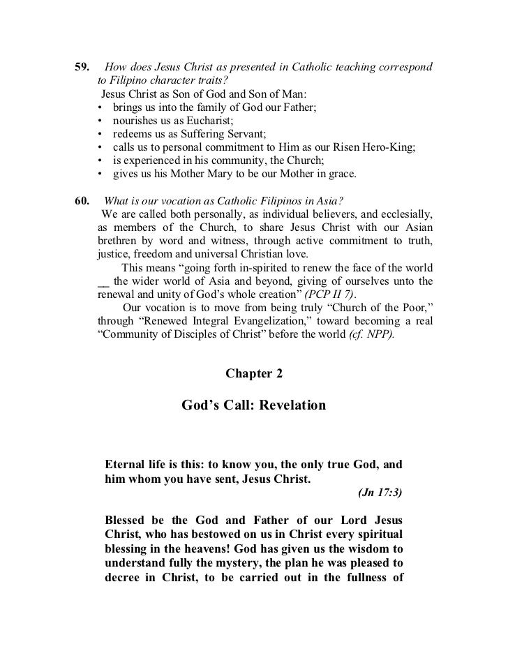 Catechism For Filipino Catholics Catechism for filipino catholics (cfc)