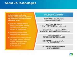 Ca technologies corporate university case study | PDF