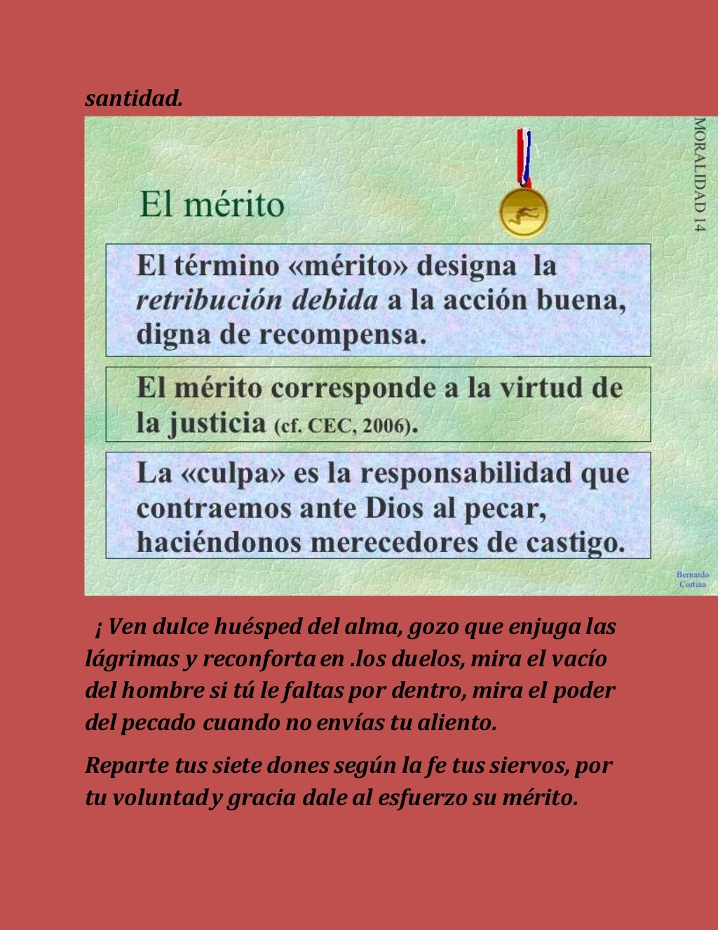 CATECISMO DE LA IGLESIA CATOLICA MERITO Y GRACIA CC 20082009